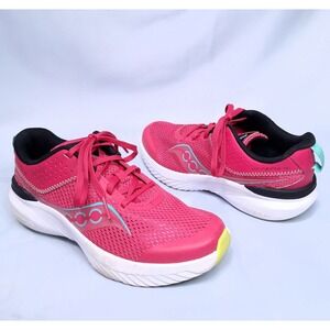 Saucony Kinvara 14 Kids Running Shoes Youth 2.5M Barbie Pink Lightweight Sneaker